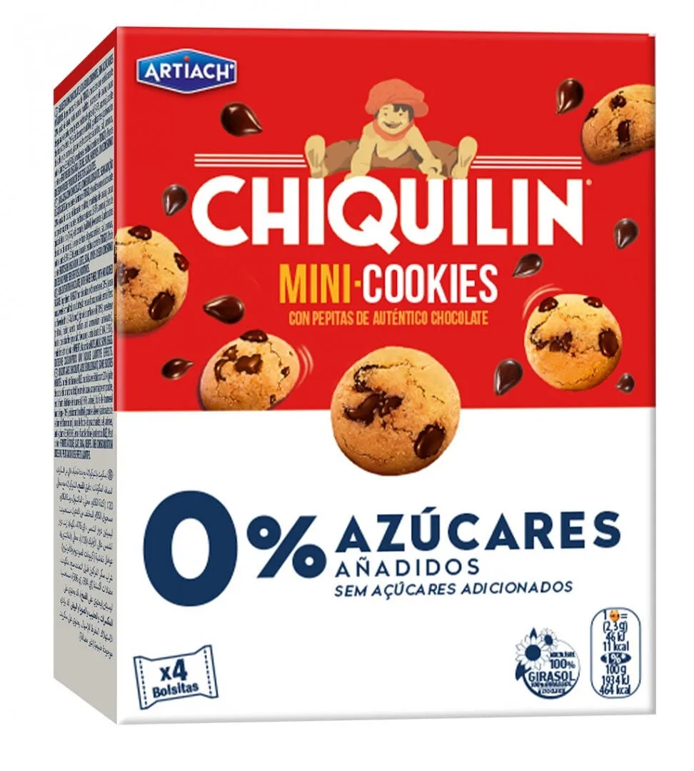 Bolachas Mini Cookies Zero Açúcar