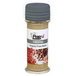 Pimenta preta, moída, em frasco