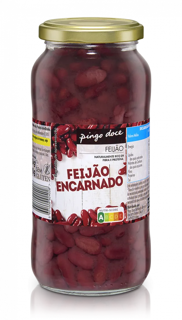 Feijão Encarnado Cozido em Frasco