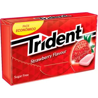 Pastilhas de morango, 25 g Trident