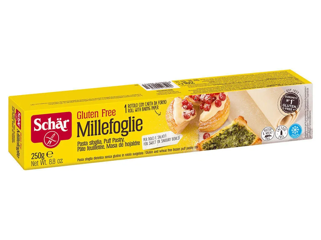 Massa Schar folhada sem glúten congelada 250 g