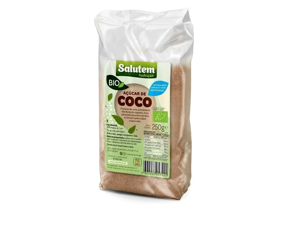 Açúcar Salutem de côco bio 250 g