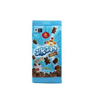 Bolachas Circus Cacau, emb. 125 gr Vieira