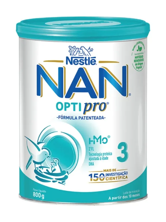 Leite Optipro NAN 3 Nestlé 800 g