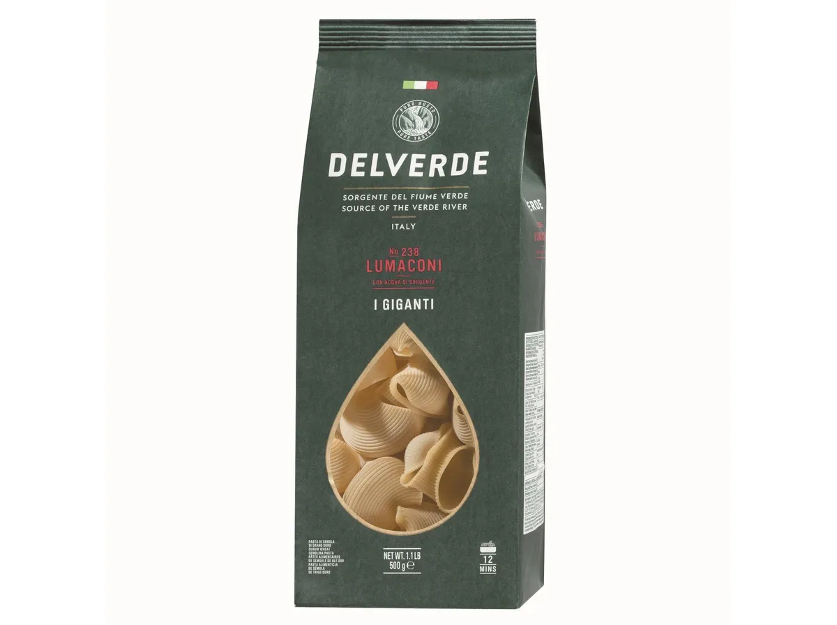 Massa cotovelos Delverde gigante 500 g