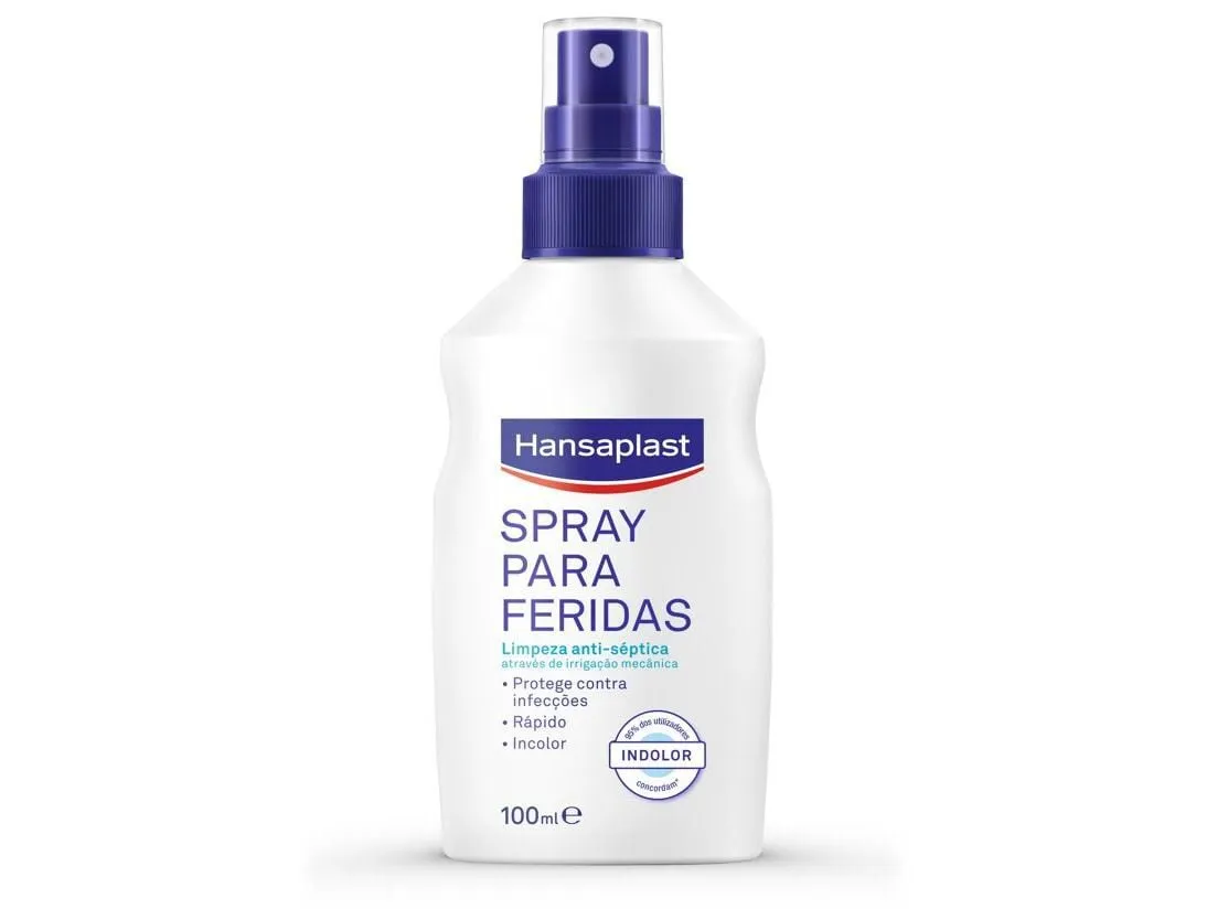 Spray para limpeza de feridas hansaplast 100 ml