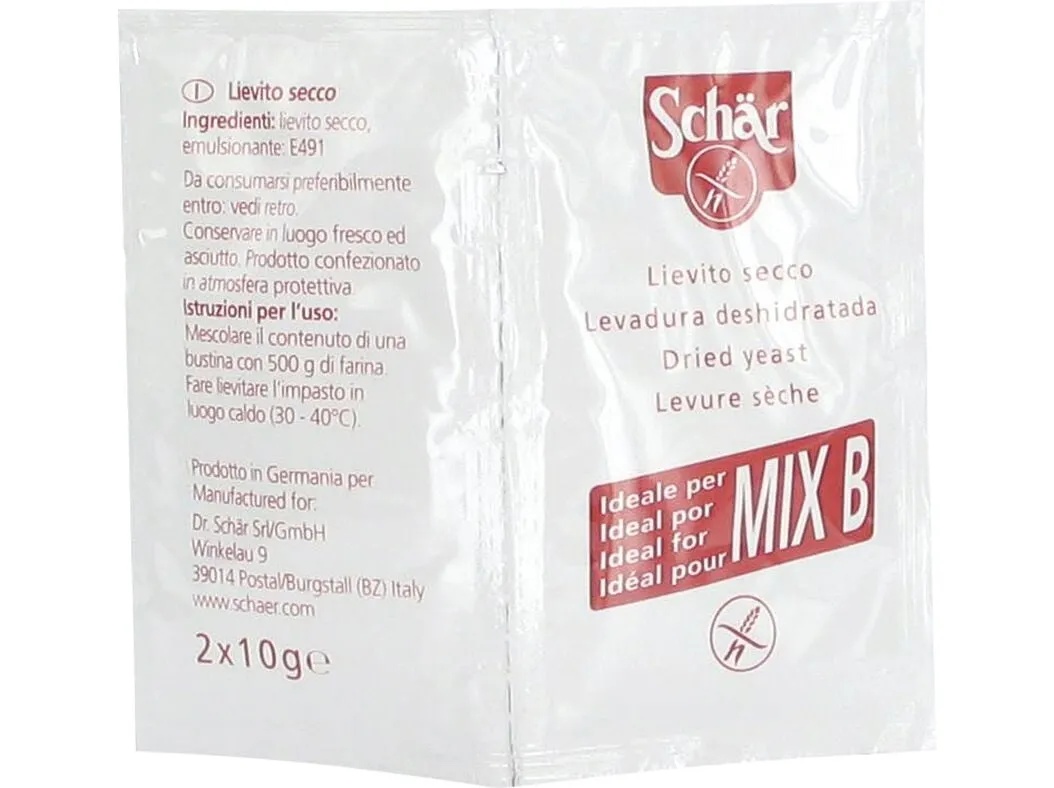 Fermento Schar sem glúten 2 x 10 g