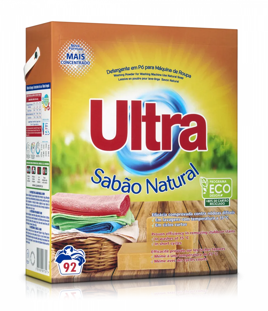 Detergente Máquina Roupa em Pó Sabão Natural