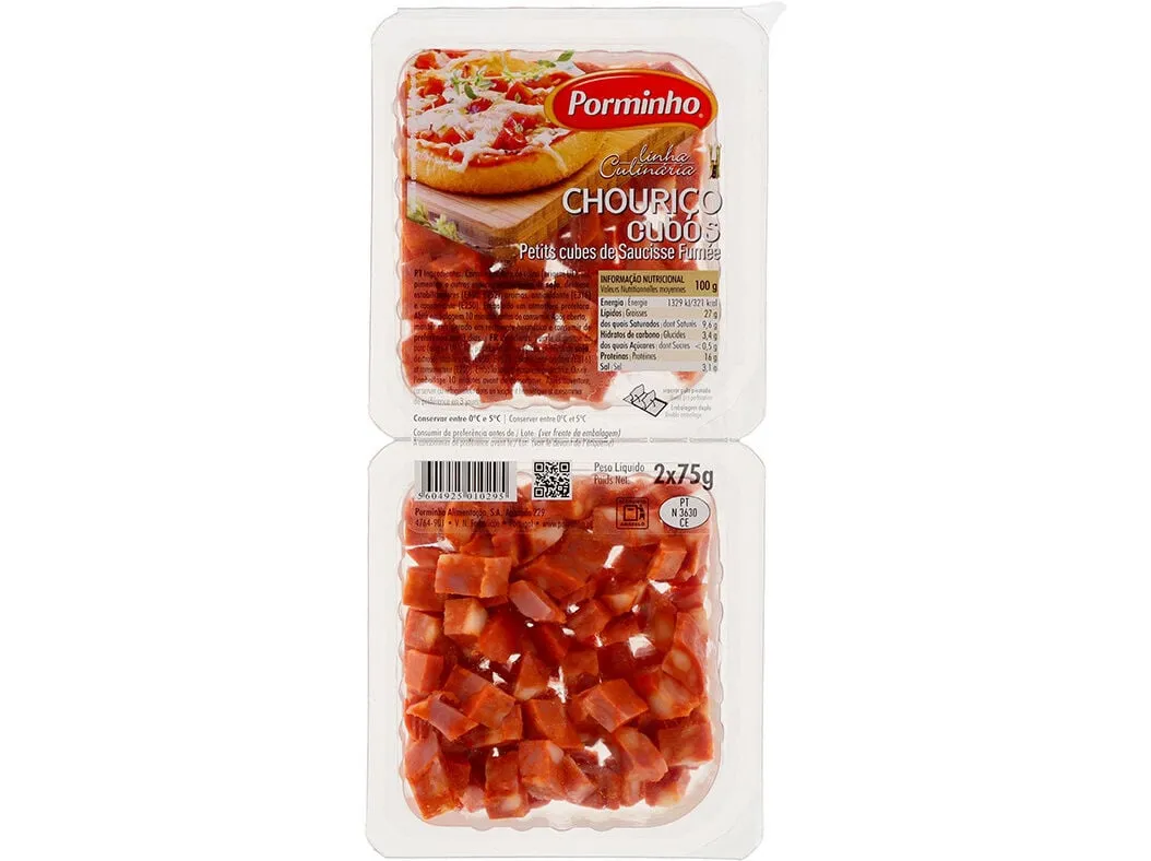 Chouriço Porminho cubos 2 x 75 g