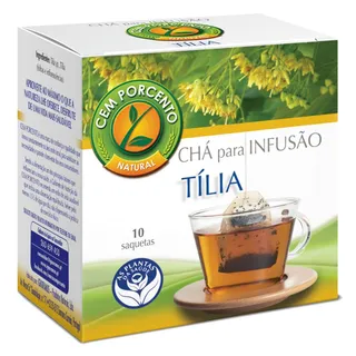 Infusão tília, embalagem de 10 unidades Cemporcento