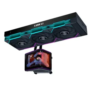 Water Cooler CPU AIO Lian Li HydroShift II OLED Curved 360P28 Preto - 360mm