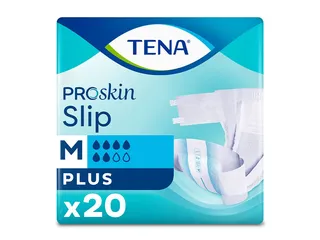 Fraldas incontinência tamanho m TENA slip plus 20 un