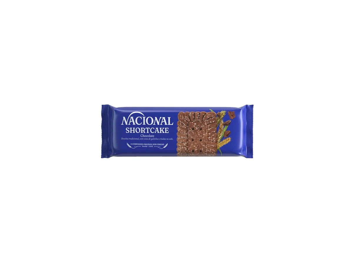 Bolacha Nacional shortcake chocolate 180 g
