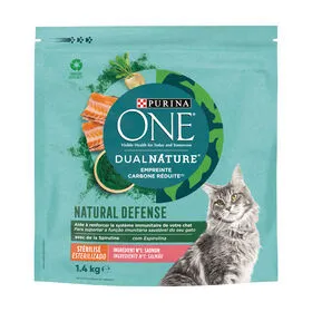 Ração para Gato Adulto Esterilizado Salmão Purina One Dual
