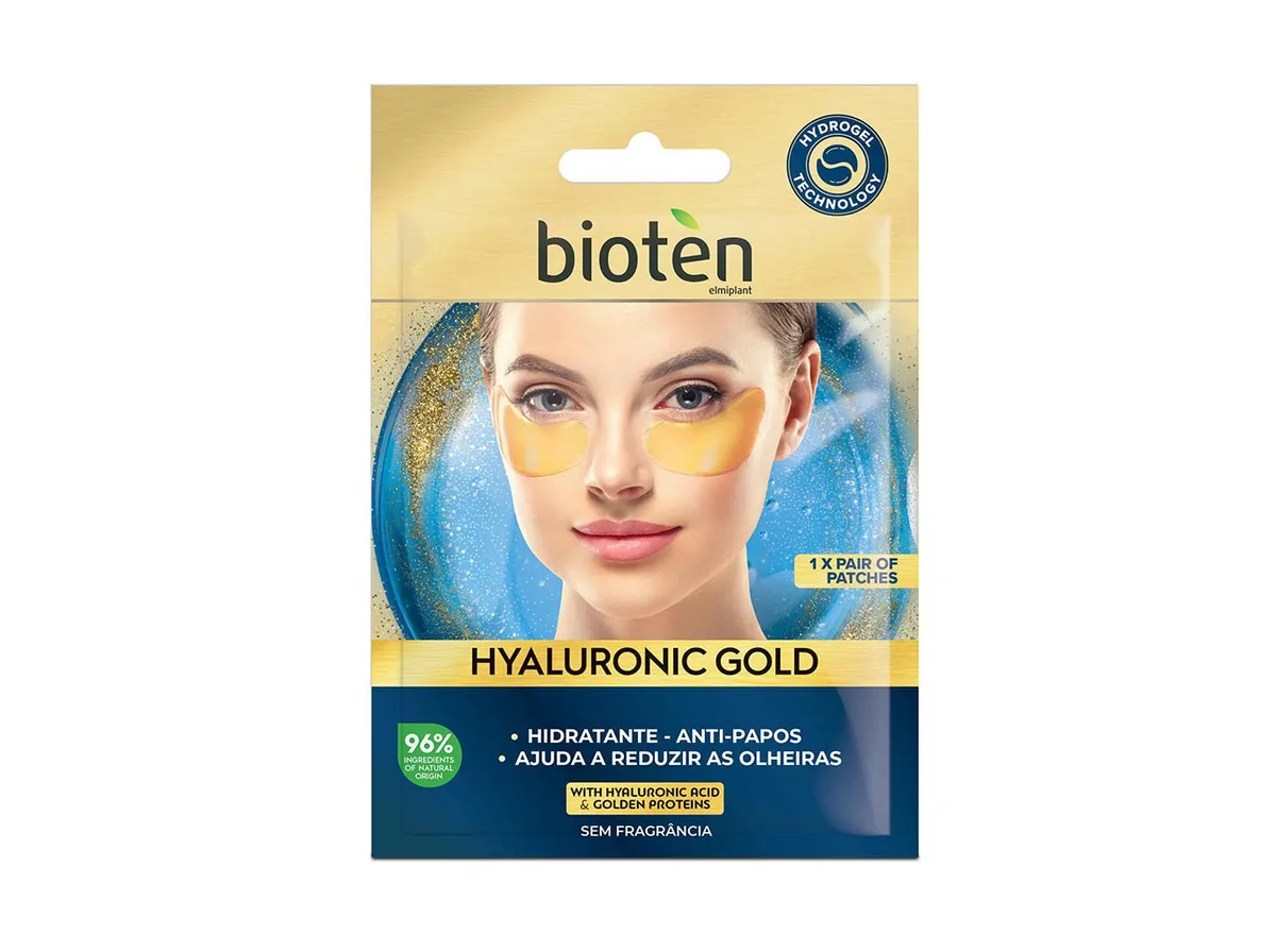 Patches olhos Bioten hyaluronic gold 2un