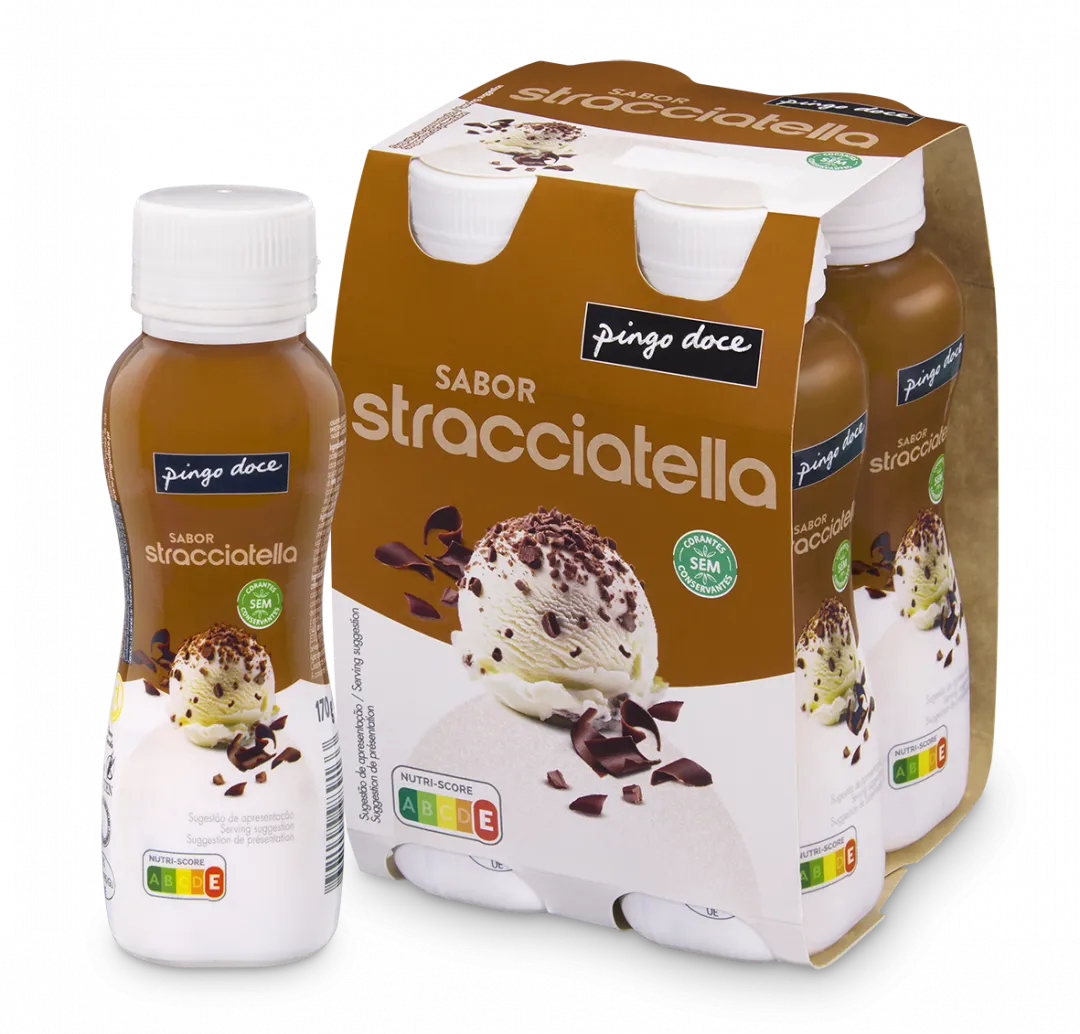 Iogurte Líquido Cremoso Stracciatella Pack 4