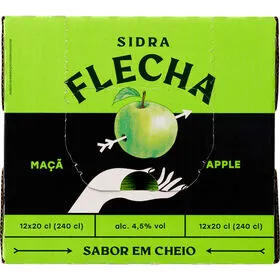 Sidra com Álcool Maçã Flecha