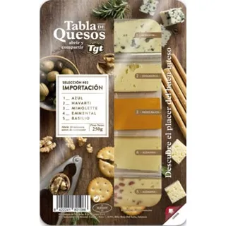 Tábua de Queijos unidade 250 g - Tgt