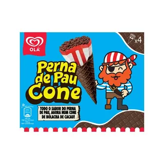 Gelado Cone Perna de Pau Olá