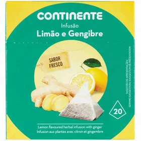 Infusão Limão e Gengibre Pyramid Continente