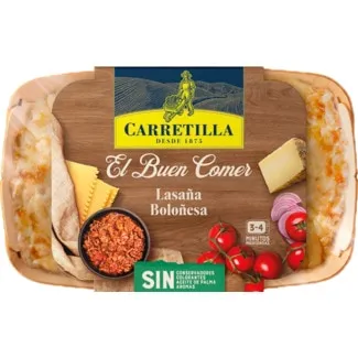 Lasanha Bolonhesa Gratinada embalagem 380 g - Carretilla