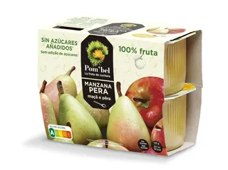 Puré de fruta Pom`bel maçã e pêra 4 x 100 g