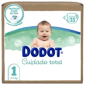 Fraldas Cuidado Total 2-5kg T1 Dodot