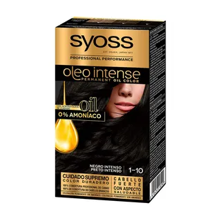 Coloração Syoss Oleo Intense Preto Intenso 1.10