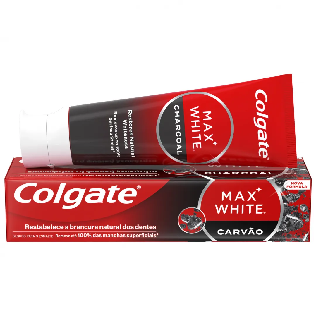 Pasta de Dentes Max White Carvão