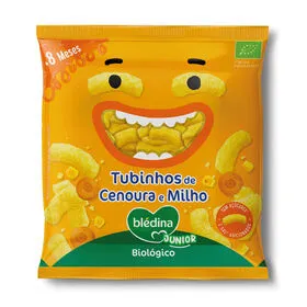 Snack para Bebé Tubinhos de Cenoura e Milho +8M Blédina