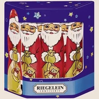 Pai Natal de Chocolate embalagem 125 g - Riegelein