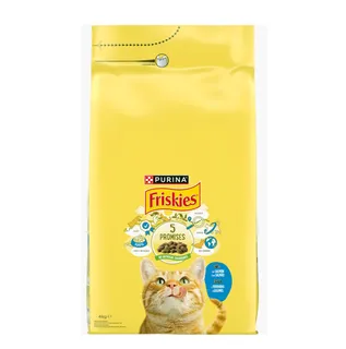 Comida Seca para Gato Adulto com Salmão Purina Friskies