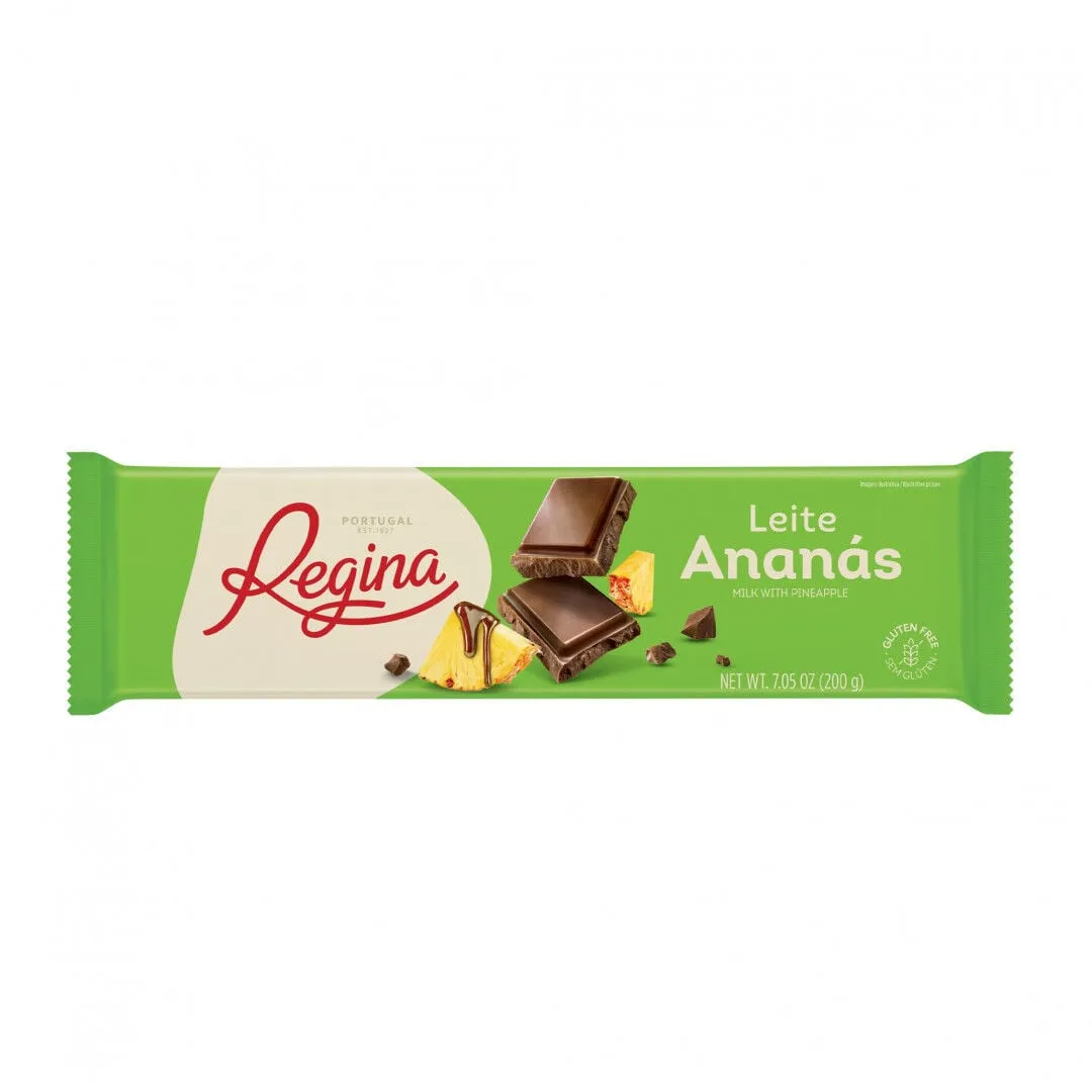 Tablete de Chocolate de Leite com Aroma a Ananás