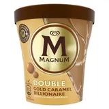 Gelado double gold caramel billionaire, embalagem de 440 ml