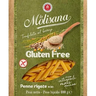 Penne Rigate sem Glúten embalagem 400 g - La Molisana