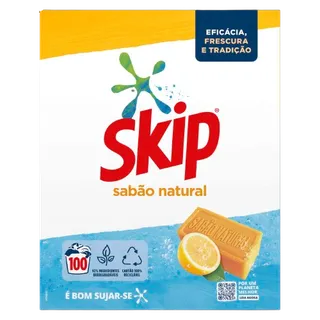 Detergente Máquina Roupa Pó Sabão Natural Skip