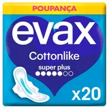 Pensos Higiénicos Cottonlike Super Plus com Abas