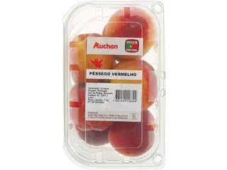 Pêssego vermelho Auchan 1 kg