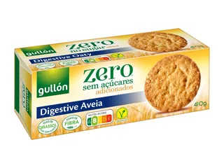 Bolacha Gullon digestive aveia sem açúcares adicionados 410 g