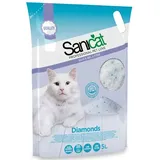 Sanicat Diamonds areia de sílica para gatos 5 l