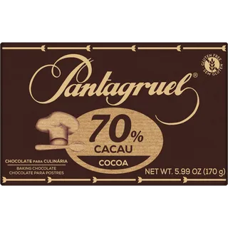 Tablete de Chocolate para Culinária 70% Cacau Pantagruel
