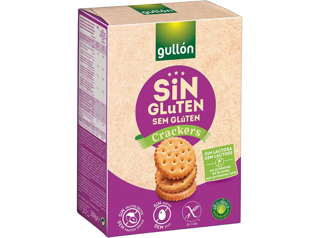 Bolacha Gullon crackers sem glúten 200 g