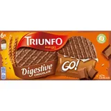 Bolachas de Chocolate de Leite Pack 6 unidades embalagem 171 g - Triunfo Digestive Go