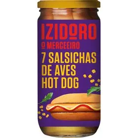 Salsichas de Aves Hot Dog em Frasco 7 un Izidoro