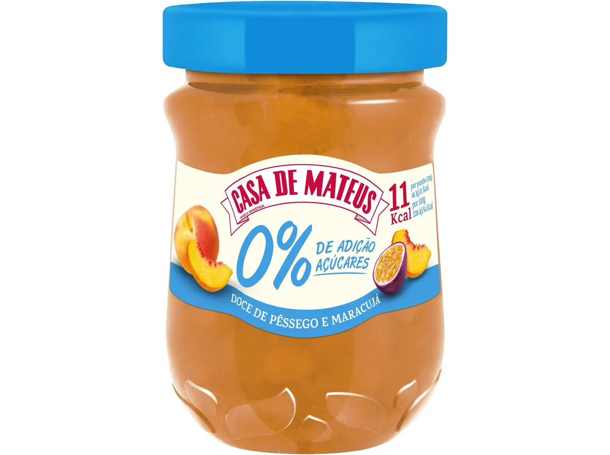Doce CASA DE Mateus pêssego maracuja 0% 280 g