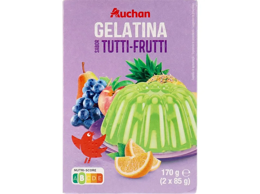 Gelatina Auchan tutti frutti 170 g