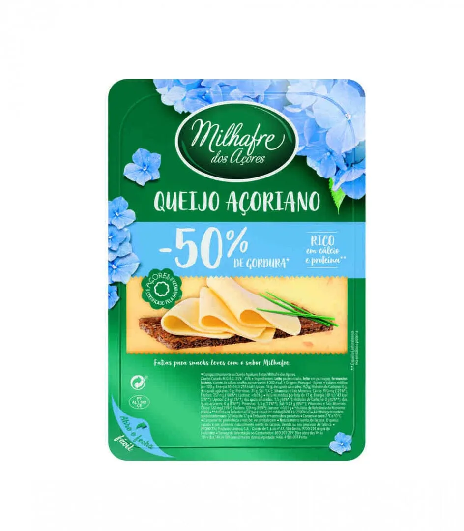 Queijo Fatiado dos Açores -50% Gordura