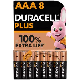 Pilhas AAA Plus Duracell