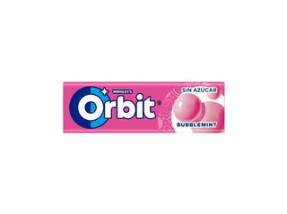 Pastilhas Orbit bubblemint sem açúcar 14 g