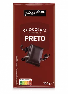 Tablete de Chocolate Preto Pingo Doce